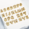 Wholesale Pendant Accessories Copper Plated 18K Real Gold Micro Inlaid English Letters Style