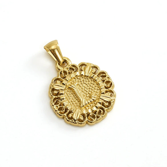 Wholesale Pendant Accessories Stainless Steel Embossed English Letter Number Text Electroplating For Women