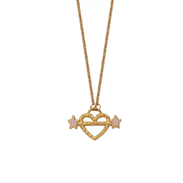 Wholesale Pendant Bag Chain Stainless Steel Geometric Pattern Furnace Vacuum Plated 18K Gold Color