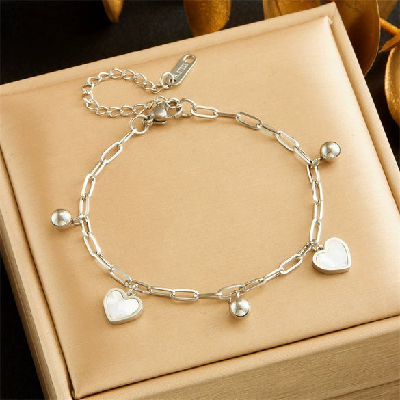 Wholesale Pendant Bracelet Titanium Steel Retro Fashion Doublelayered Diamondencrusted Round Blueeyed Star Lightning Design Electroplated