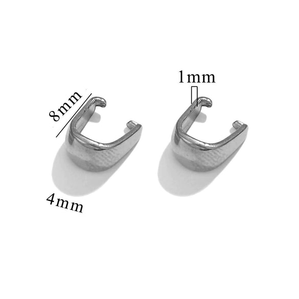 Wholesale Pendant Buckle Stainless Steel Real Gold Electroplated Melon Seeds Shape Waterproof
