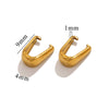 Wholesale Pendant Buckle Stainless Steel Real Gold Electroplated Melon Seeds Shape Waterproof