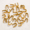 Wholesale Pendant Buckle Stainless Steel Real Gold Electroplated Melon Seeds Shape Waterproof