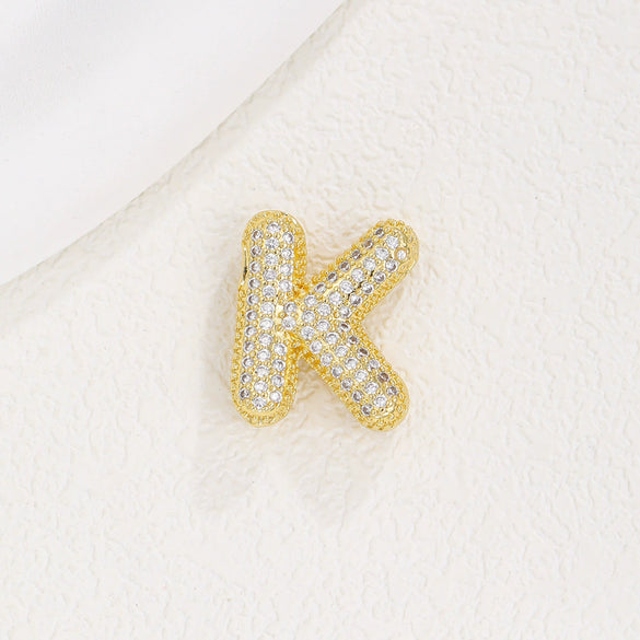 Wholesale Pendant Clavicle Chain Copper Gold Plated Letter Shape Versatile Style