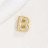 Wholesale Pendant Clavicle Chain Copper Gold Plated Letter Shape Versatile Style