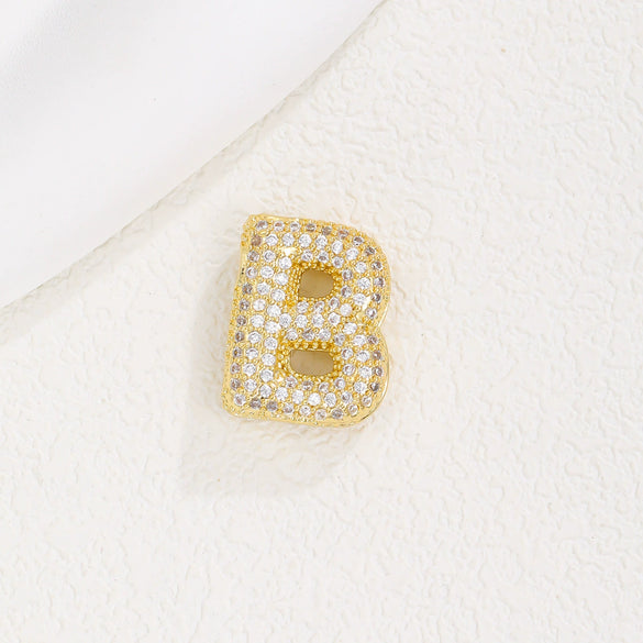 Wholesale Pendant Clavicle Chain Copper Gold Plated Letter Shape Versatile Style