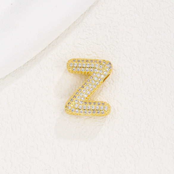 Wholesale Pendant Clavicle Chain Copper Gold Plated Letter Shape Versatile Style