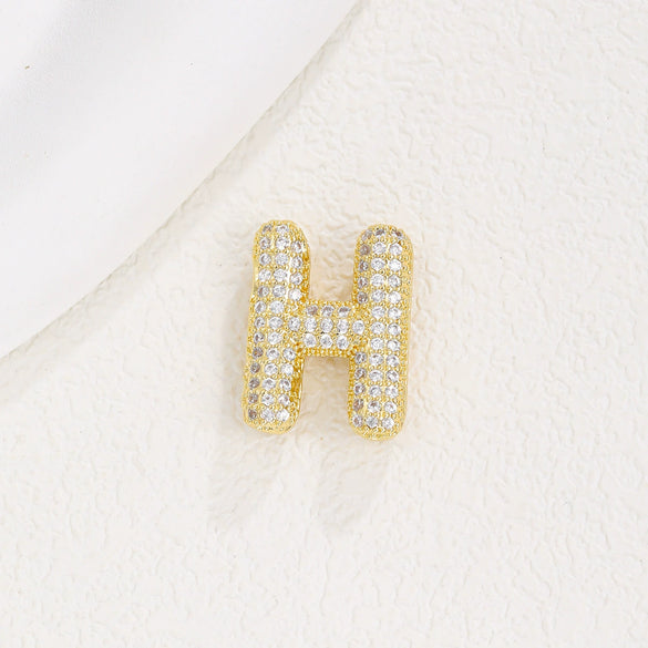Wholesale Pendant Clavicle Chain Copper Gold Plated Letter Shape Versatile Style