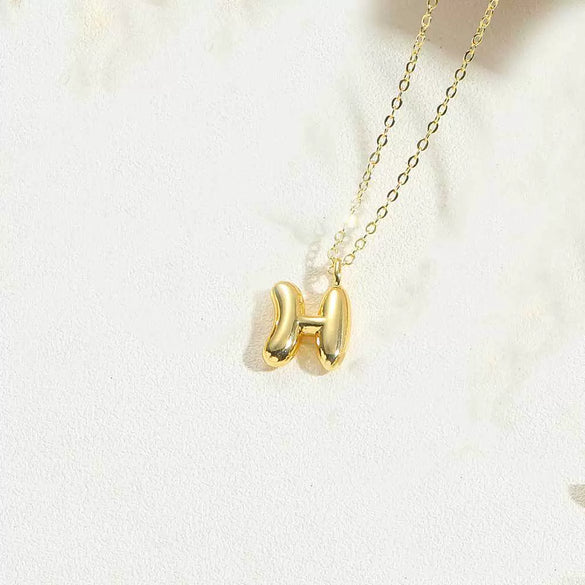 Wholesale Pendant Clavicle Chain Necklace Copper Electroplated With Letters Numbers Text Style For Women