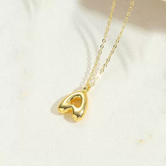 Wholesale Pendant Clavicle Chain Necklace Copper Electroplated With Letters Numbers Text Style For Women