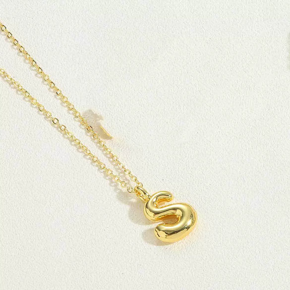 Wholesale Pendant Clavicle Chain Necklace Copper Electroplated With Letters Numbers Text Style For Women