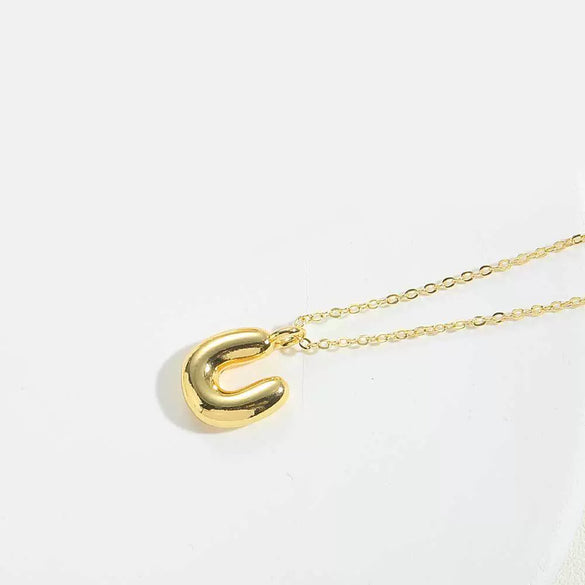 Wholesale Pendant Clavicle Chain Necklace Copper Electroplated With Letters Numbers Text Style For Women