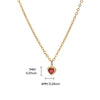 Wholesale Pendant Clavicle Chain Stainless Steel Heart Shaped Electroplating With Letters Numbers Text Pattern Unisex