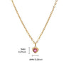 Wholesale Pendant Clavicle Chain Stainless Steel Heart Shaped Electroplating With Letters Numbers Text Pattern Unisex