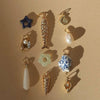 Wholesale Pendant Conch Fish Style Copper 18K Gold Color Furnace Vacuum Plating