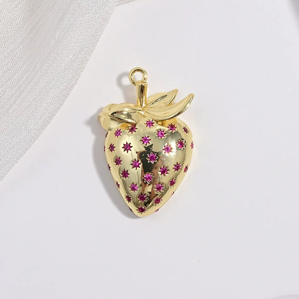 Wholesale Pendant Copper Fruit Shape Dripping Oil Minimalist Style