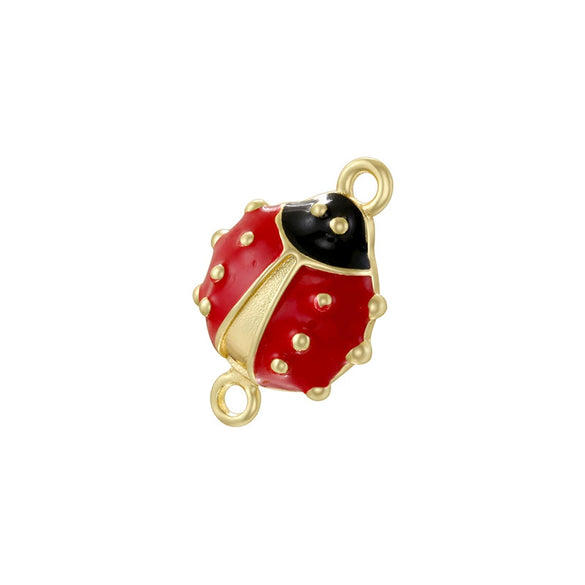 Wholesale Pendant Copper Oildripping Animal Insect Ladybug Design