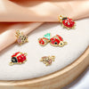 Wholesale Pendant Copper Oildripping Animal Insect Ladybug Design