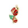Wholesale Pendant Copper Oildripping Animal Insect Ladybug Design