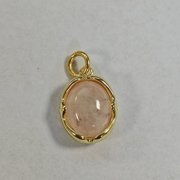 Wholesale Pendant Copper Stainless Steel Geometric Electroplating Unisex Natural Stone Diy