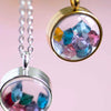 Wholesale Pendant Copper Titanium Steel Geometric Electroplating Openable Hollow Design Photo Box