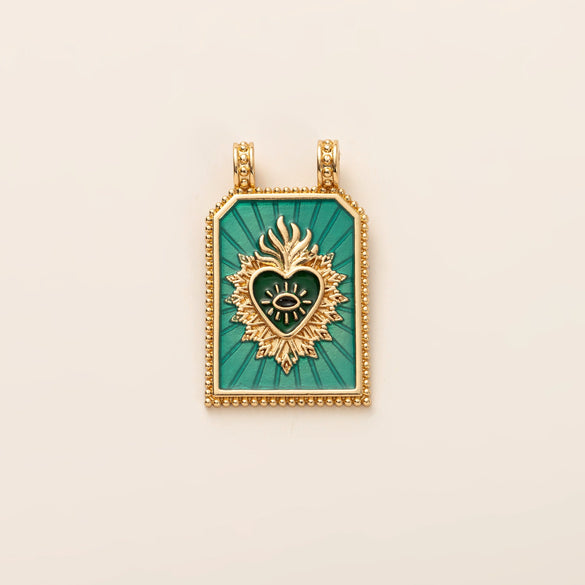 Wholesale Pendant Jewelry Copper Retro Goldplated Minimalist Tarot Card Series