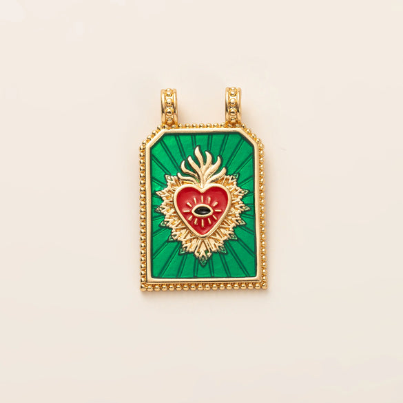 Wholesale Pendant Jewelry Copper Retro Goldplated Minimalist Tarot Card Series