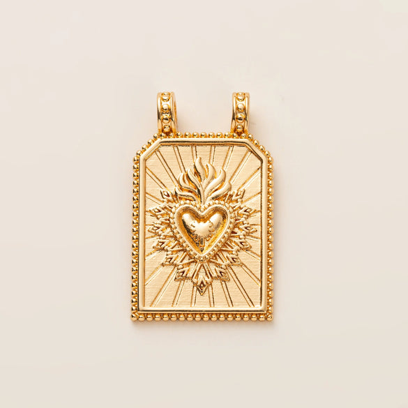 Wholesale Pendant Jewelry Copper Retro Goldplated Minimalist Tarot Card Series