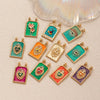 Wholesale Pendant Jewelry Copper Retro Goldplated Minimalist Tarot Card Series