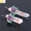Wholesale Pendant Jewelry Natural Stone Copper Accessories Irregular Crystal Column Wound Life Tree Minimalist Style
