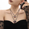 Wholesale Pendant Long Dress Chain Stainless Steel Leather Rope Geometric Pvd Electroplated