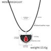 Wholesale Pendant Long Dress Chain Stainless Steel Leather Rope Geometric Pvd Electroplated