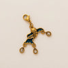Wholesale Pendant Luggage Chain Stainless Steel Geometric Heart Electroplated 18K Gold Color Retention