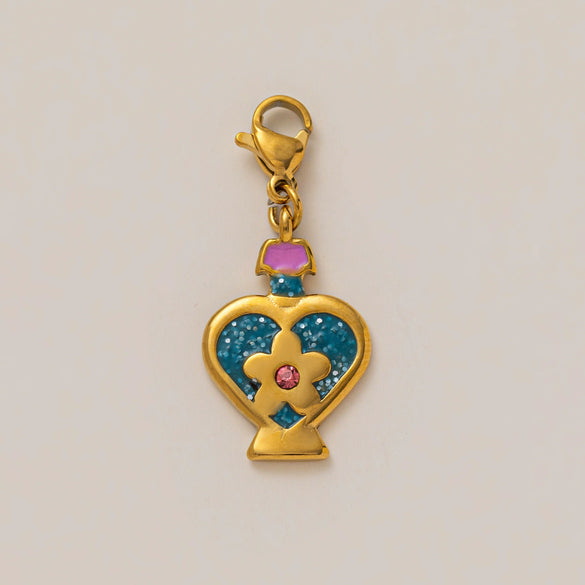 Wholesale Pendant Luggage Chain Stainless Steel Geometric Heart Electroplated 18K Gold Color Retention