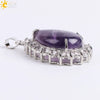 Wholesale Pendant Natural Stone Alloy Claw Inlaid Water Drop Pear Shaped Electroplated High Profile Luxury Unisex