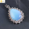 Wholesale Pendant Natural Stone Alloy Claw Inlaid Water Drop Pear Shaped Electroplated High Profile Luxury Unisex