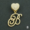 Wholesale Pendant Necklace Alloy Hiphop Style With Letter Pattern And Diamond Decoration Cuban Chain Accessories