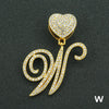 Wholesale Pendant Necklace Alloy Hiphop Style With Letter Pattern And Diamond Decoration Cuban Chain Accessories