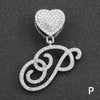 Wholesale Pendant Necklace Alloy Hiphop Style With Letter Pattern And Diamond Decoration Cuban Chain Accessories