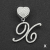 Wholesale Pendant Necklace Alloy Hiphop Style With Letter Pattern And Diamond Decoration Cuban Chain Accessories