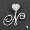 Wholesale Pendant Necklace Alloy Hiphop Style With Letter Pattern And Diamond Decoration Cuban Chain Accessories