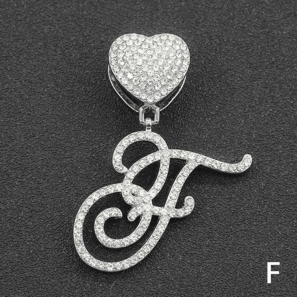 Wholesale Pendant Necklace Alloy Hiphop Style With Letter Pattern And Diamond Decoration Cuban Chain Accessories