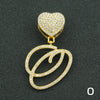 Wholesale Pendant Necklace Alloy Hiphop Style With Letter Pattern And Diamond Decoration Cuban Chain Accessories