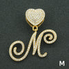Wholesale Pendant Necklace Alloy Hiphop Style With Letter Pattern And Diamond Decoration Cuban Chain Accessories