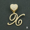 Wholesale Pendant Necklace Alloy Hiphop Style With Letter Pattern And Diamond Decoration Cuban Chain Accessories