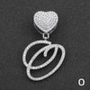 Wholesale Pendant Necklace Alloy Hiphop Style With Letter Pattern And Diamond Decoration Cuban Chain Accessories