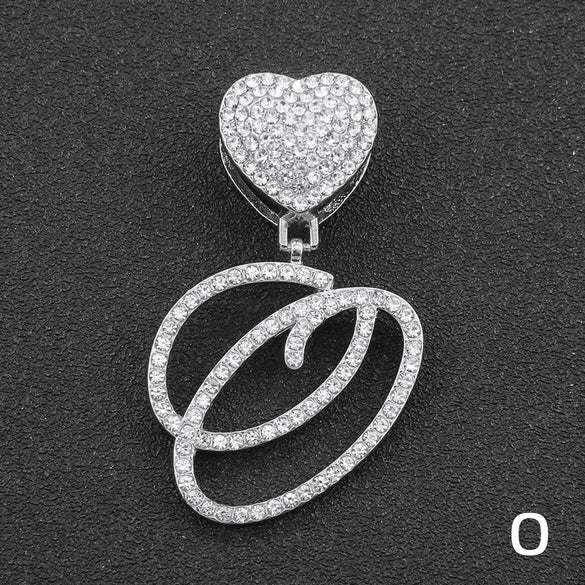 Wholesale Pendant Necklace Alloy Hiphop Style With Letter Pattern And Diamond Decoration Cuban Chain Accessories