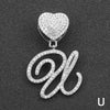 Wholesale Pendant Necklace Alloy Hiphop Style With Letter Pattern And Diamond Decoration Cuban Chain Accessories