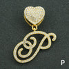 Wholesale Pendant Necklace Alloy Hiphop Style With Letter Pattern And Diamond Decoration Cuban Chain Accessories