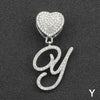 Wholesale Pendant Necklace Alloy Hiphop Style With Letter Pattern And Diamond Decoration Cuban Chain Accessories